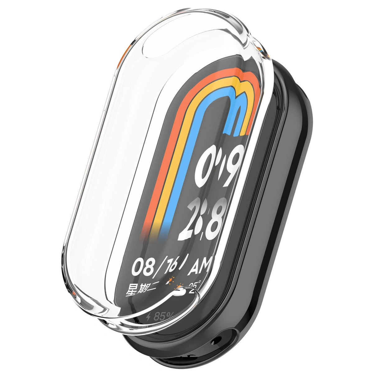 Plecki ze szkłem Bizon Case Watch Felipe dla Xiaomi Smart Band 10